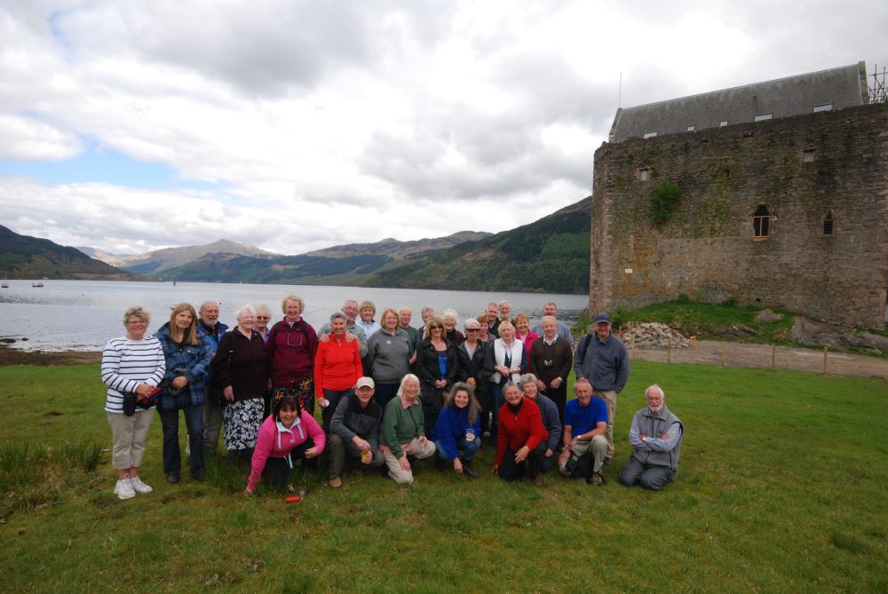 The walking group at Carrick Castle