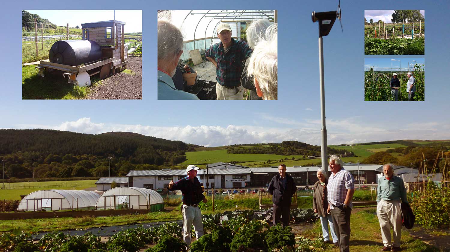 Walled Garden group visits Bute Produce