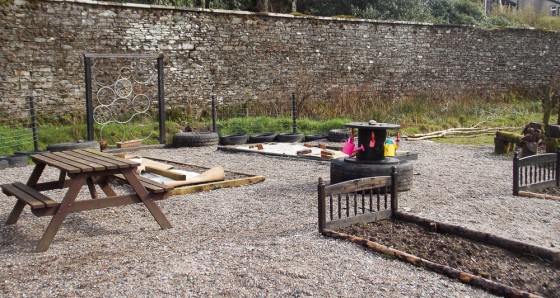 The imaginative Children's Garden takes shape.