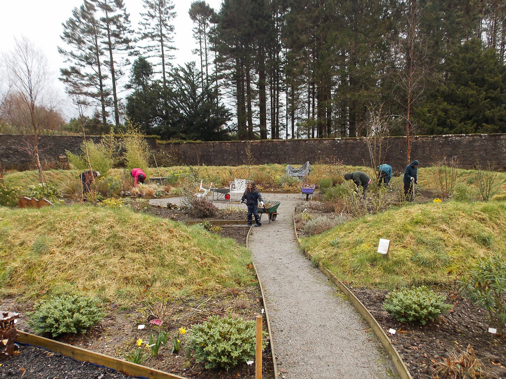 National Park Volunteers’ second Action Day at Glenfinart Walled Garden
