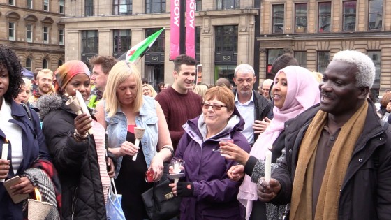 Saturday's 'Glasgow Sees Syria' event in George Square.